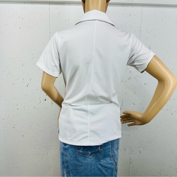 Nike Golf Women’s Small Tour Performance Dri-Fit Denver Broncos White Polo Shirt - Picture 4 of 13